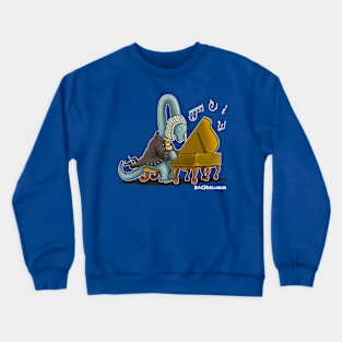 Sebastian Bach Cute Kawaii Musician Brachiosaurus Bach Music Cartoon Crewneck Sweatshirt